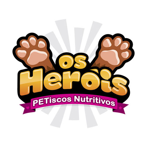 Logo Os Heróis PETiscos Nutritivos