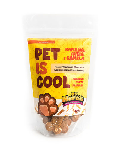 Produtos Os Heróis Petiscool Banana Aveia e Canela